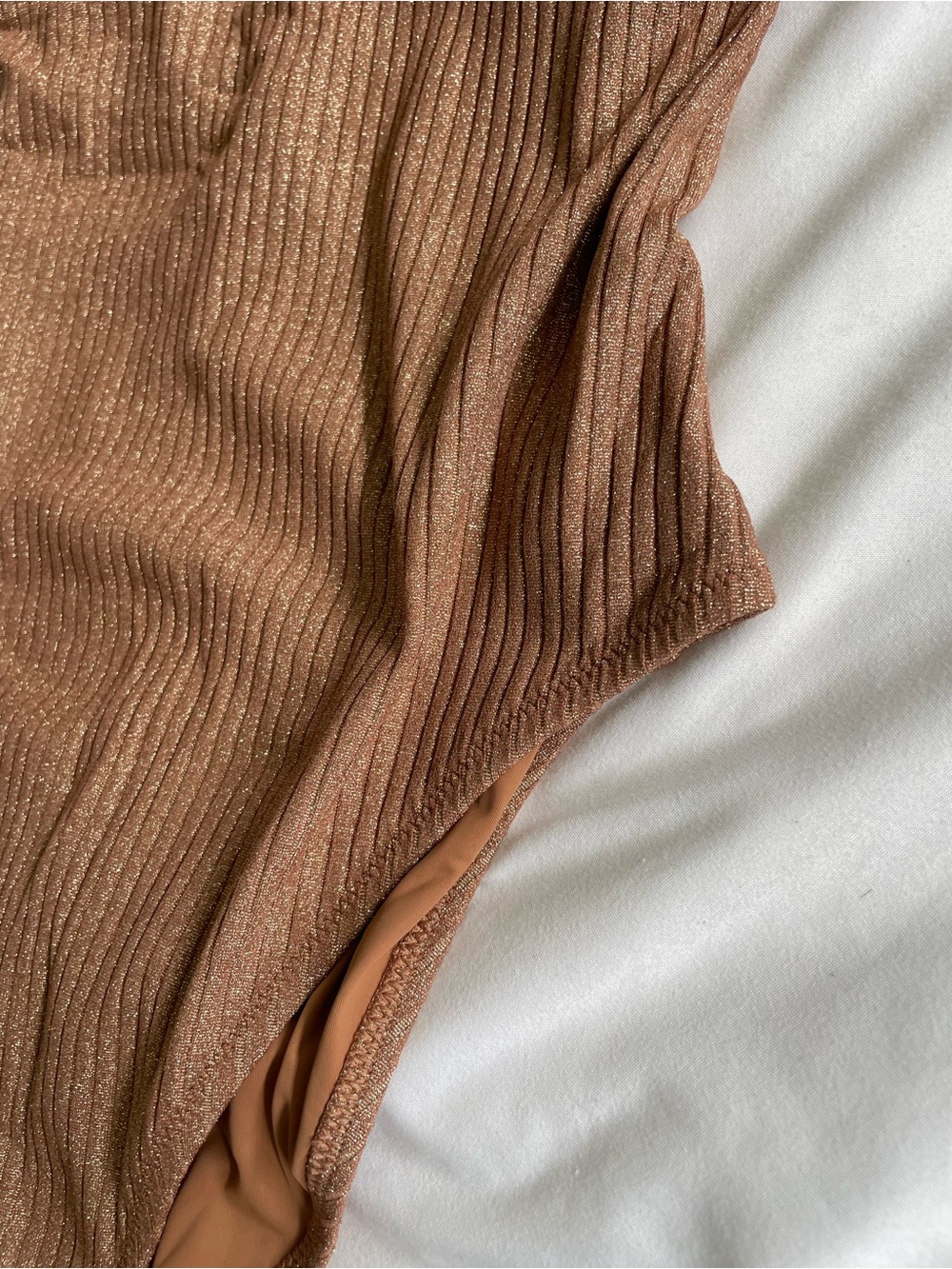 J. Crew Ribbed One-Piece Swimsuit in Brown - Picture 4 of 11